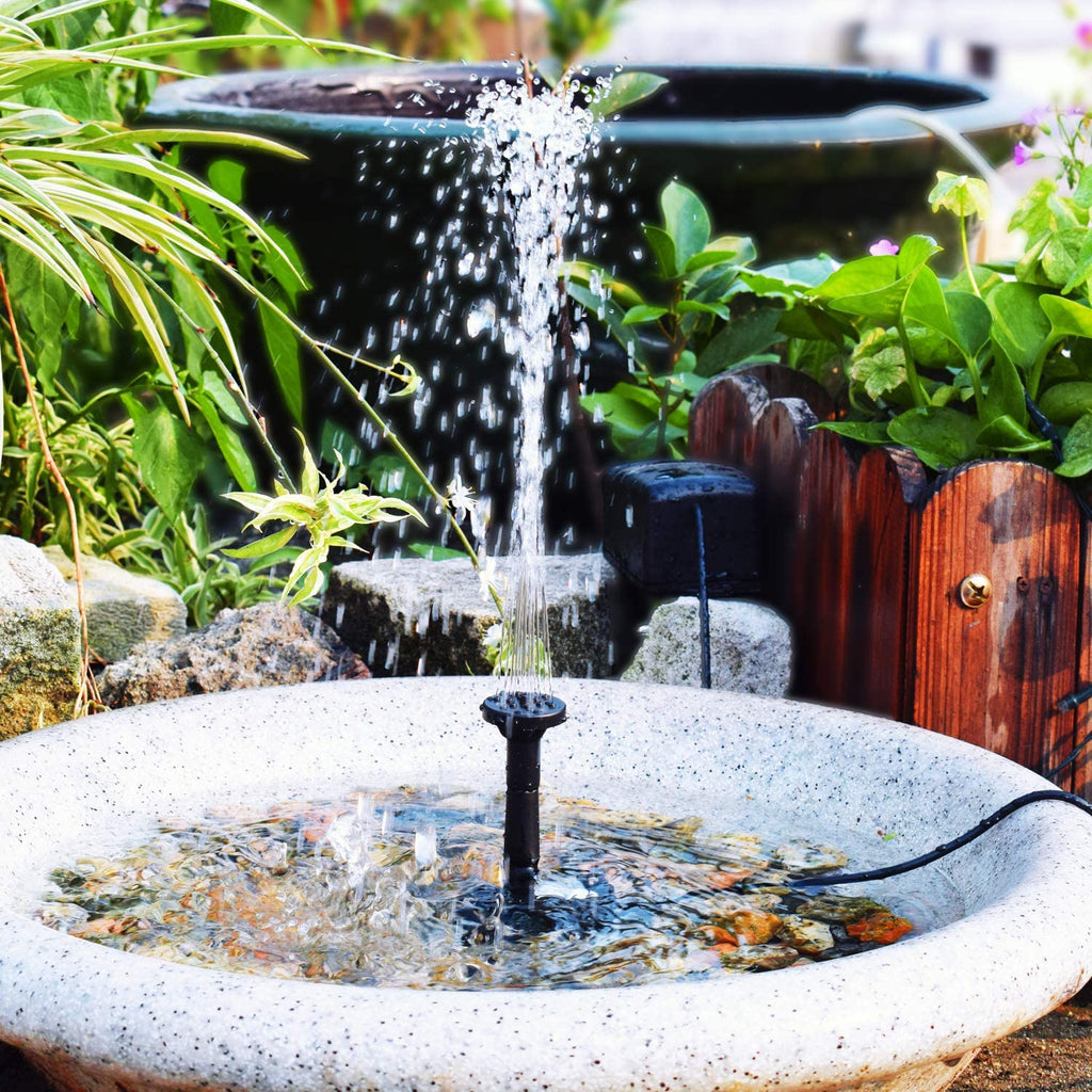 Solar Water Fountain 7V/1.8W with 6 Nozzles
