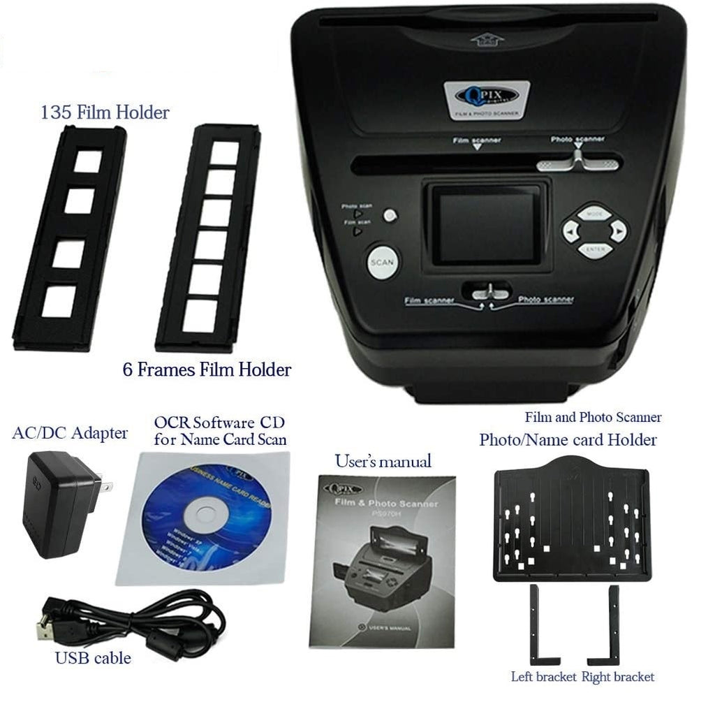 PS970H - 4 in 1 FILM/SLIDE/PHOTO/NAME CARD SCANNER WITH 4G SD CARD