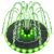 Solar Water Fountain 5V/2.5W with 1800mah Battery, 32 LEDs Light and 8 Nozzles